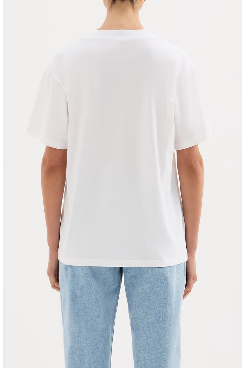 Boyfriend Tee, Alternate, color, White