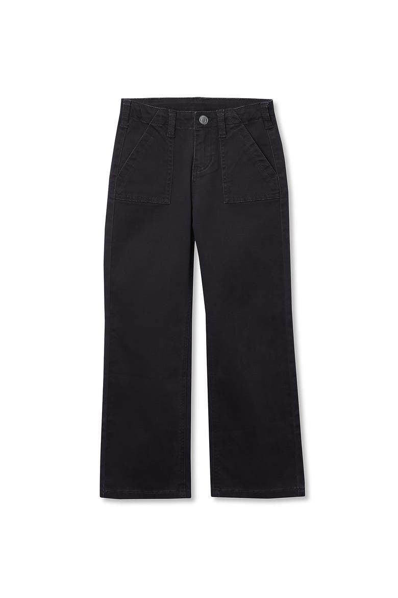 Girls Woven Pull On Utility Cargo Pants, Main, color, Light Black