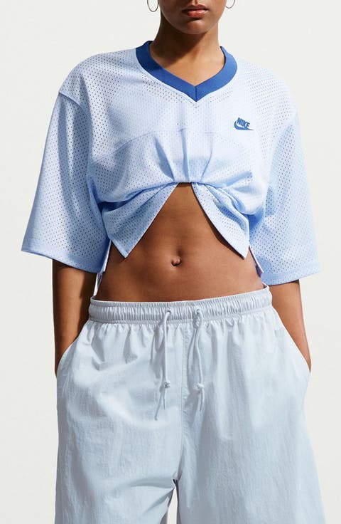 Oversize Heritage Crop Mesh Jersey