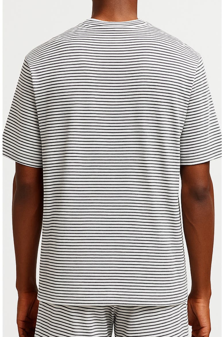 Vacay Stripe Cotton Terry T-Shirt, Alternate, color, WHITE/ GREEN