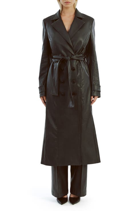 Women's Long Leather & Faux Leather Jackets | Nordstrom