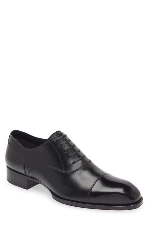 Elkan Burnished Leather Oxford (Men)