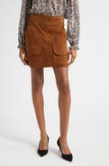 Veronica Beard Norwood Suede Miniskirt