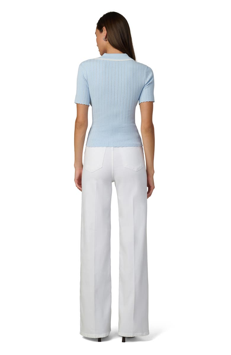 Joe's The Jess Pointelle Johnny Collar Polo, Alternate, color, Powder Blue
