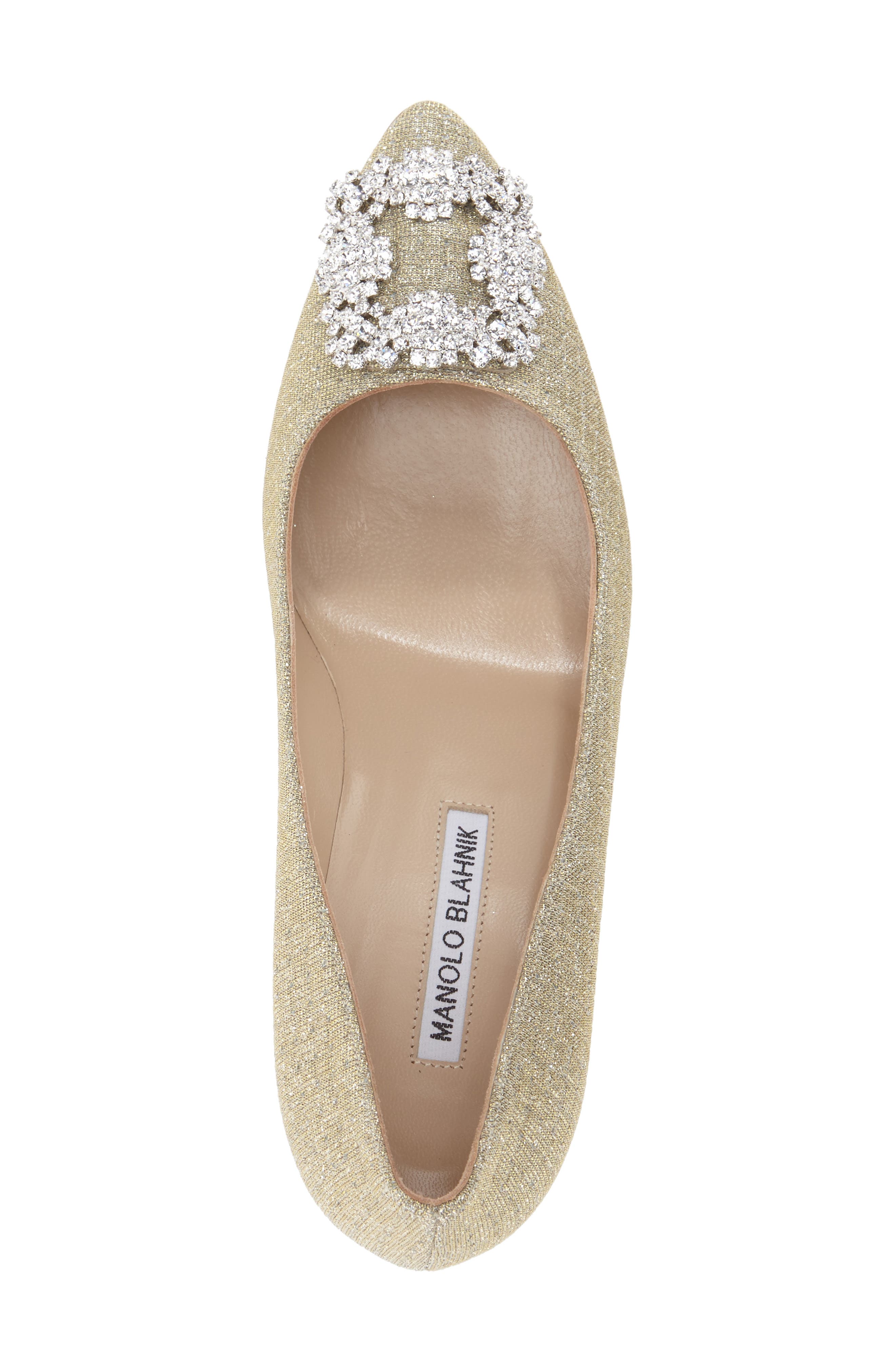 Hangisi Pointed Toe Pump, Alternate, color, GOLD FABRIC