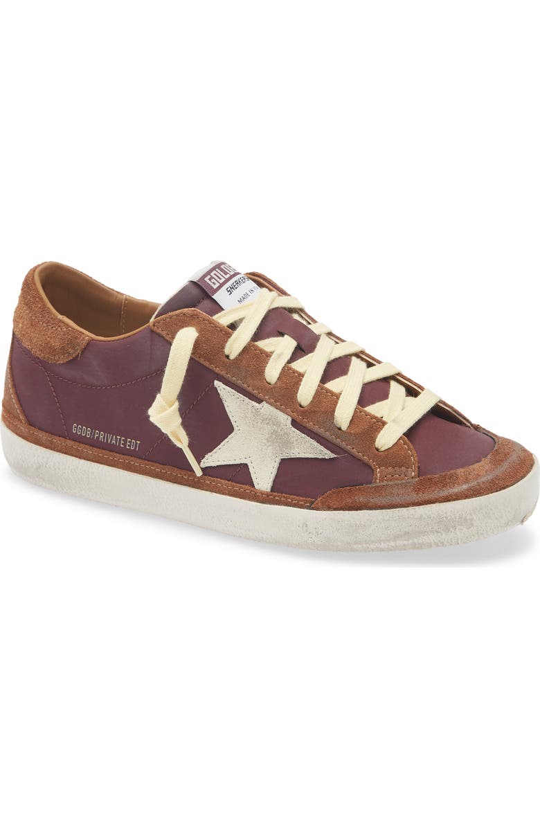 Golden Goose Super-Star Sneaker, Main, color, Bordeaux/ Brown/ Beige