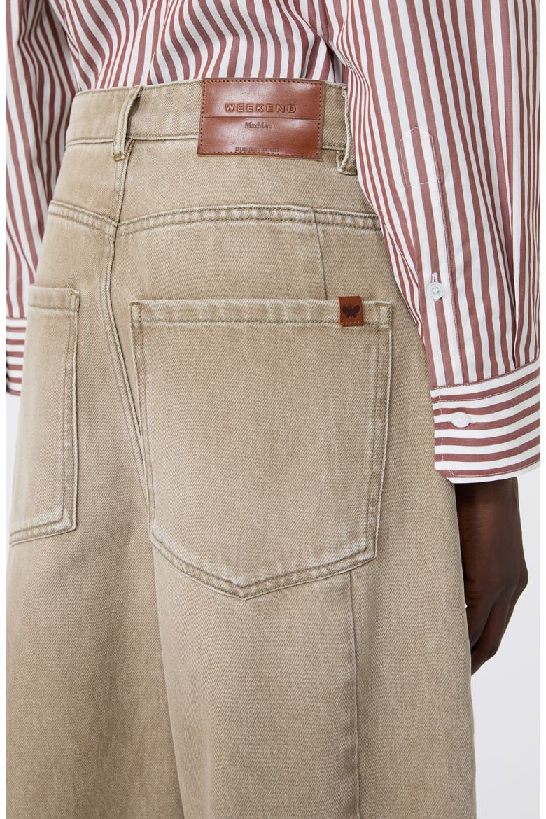 Arcadia Barrel Leg Jeans, Alternate, color, BEIGE