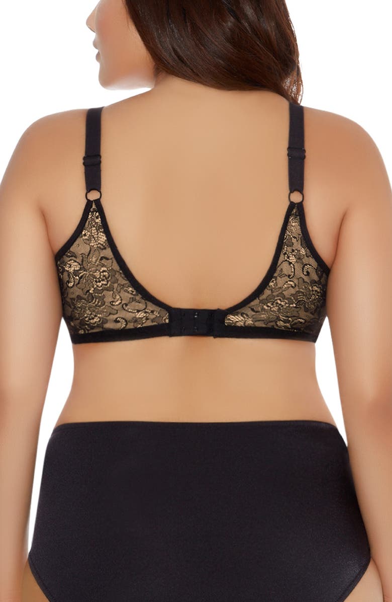 Goddess Yvette Full Figure Molded Underwire Bra, Alternate, color, Black