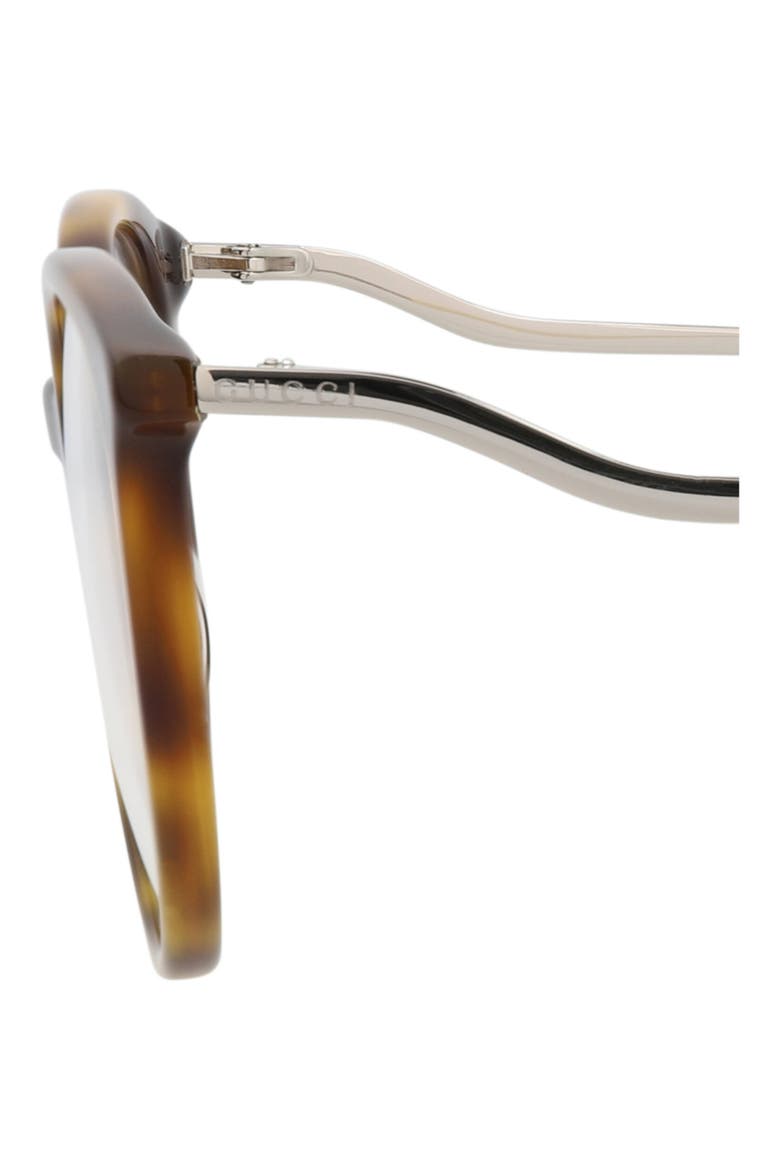 51mm Round Optical Frames, Alternate, color, HAVANA SILVER TRANSPARENT