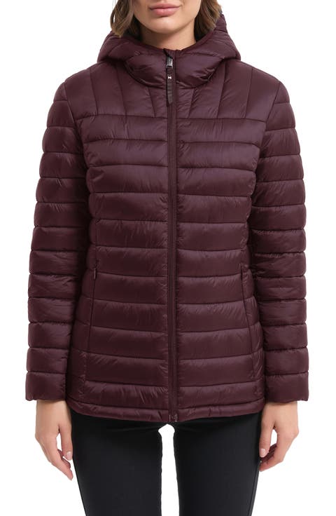 Metallic Quilted Puffer Jacket