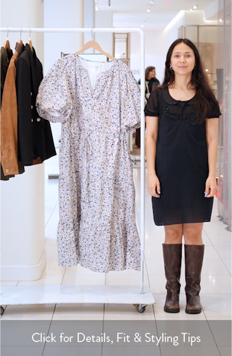 Heath Floral Cotton Dress, sales video thumbnail