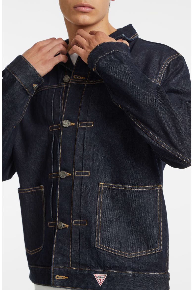 Denim Trucker Jacket, Alternate, color, GJSE