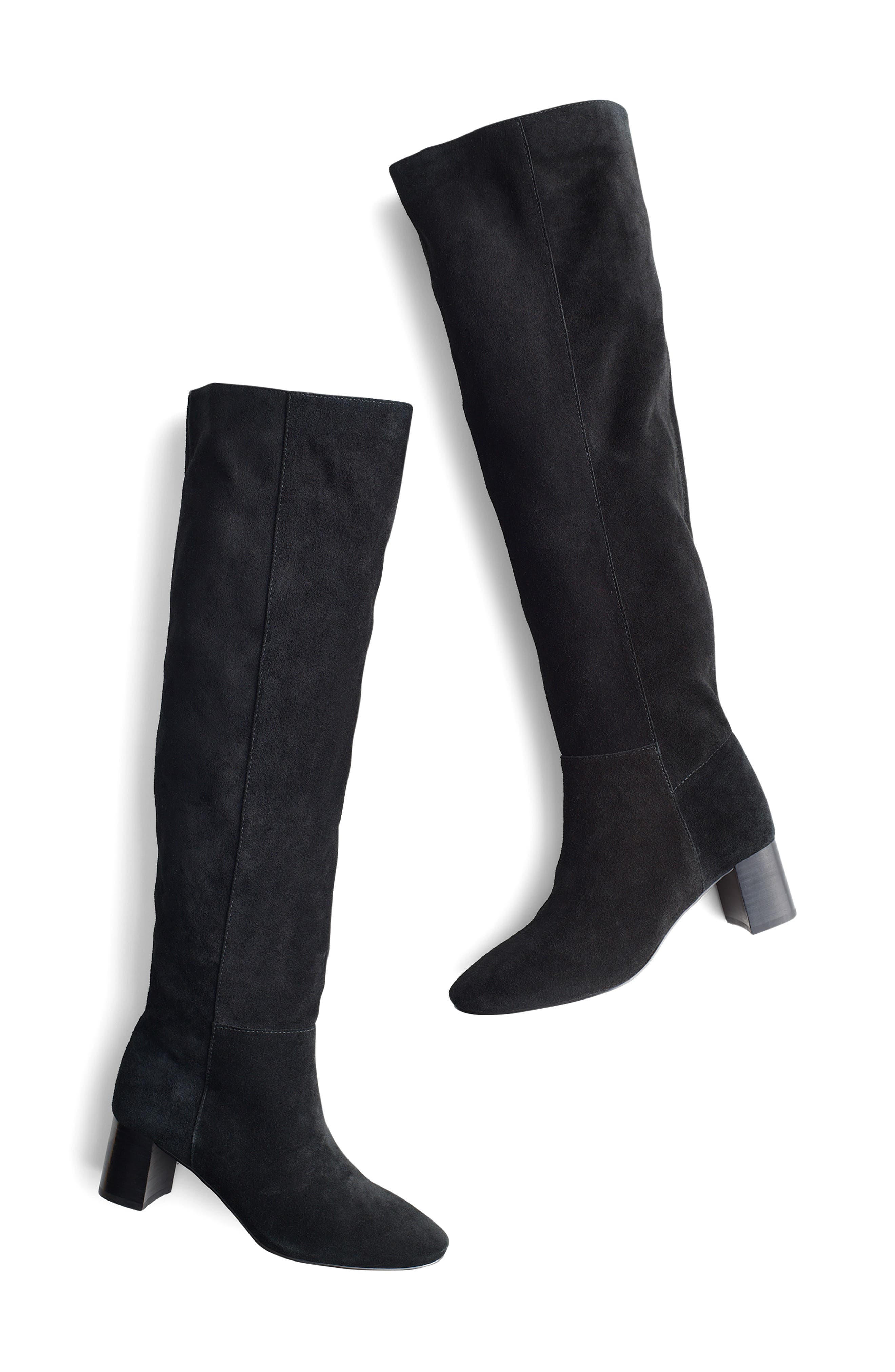 Sylvia Slouch Tall Boot, Alternate, color, TRUE BLACK