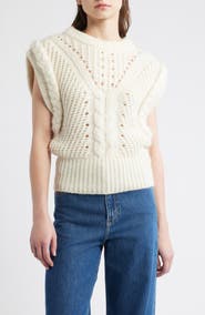 BOSS Fastina Cable Stitch Sweater