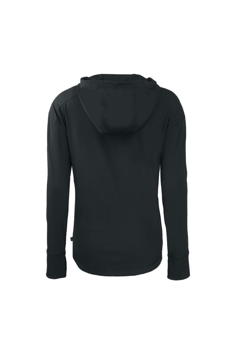 Cutter & Buck Women's Cutter & Buck  Black Las Vegas Raiders Helmet Daybreak Eco Recycled Full-Zip Hoodie, Alternate, color, 