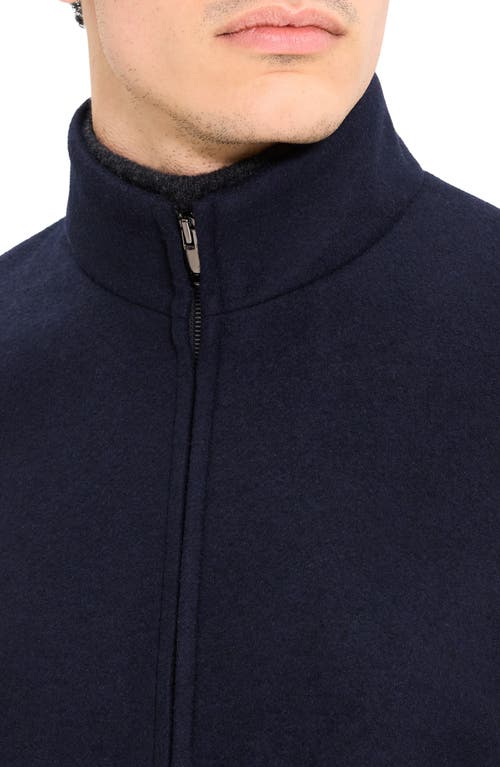Theory Belvin Z Wool Blend Coat In Blue