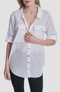 DKNY Short Sleeve Roll Tab Shirt