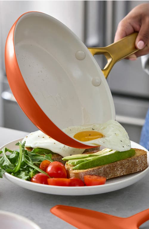 Greenpan Reserve Set Of 2 Ceramic Nonstick Frying Pans In Orange