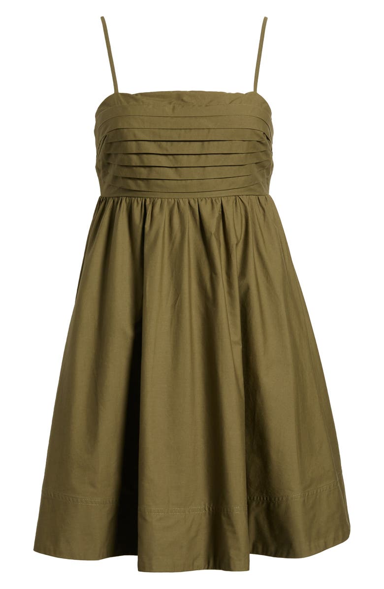 MOON RIVER Pleated Cutout Tie Back A-Line Dress, Alternate, color, 