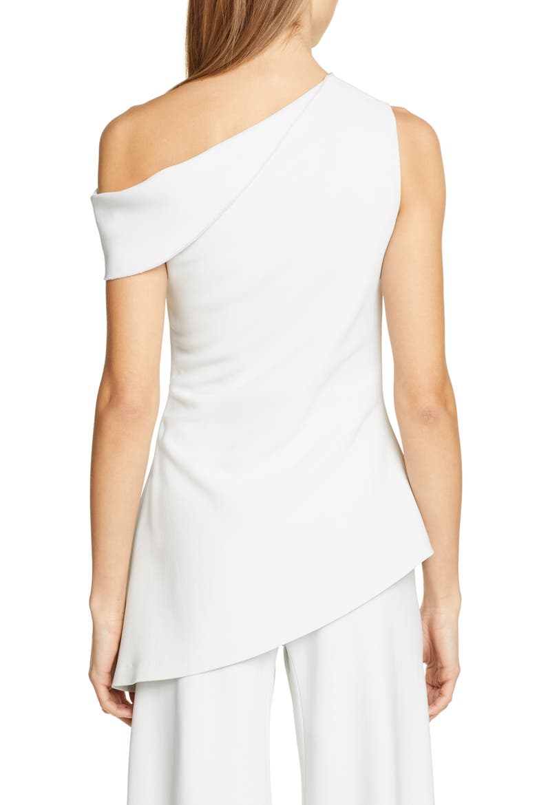 One-Shoulder Jersey Blouse, Alternate, color, DOVE