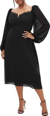 City Chic Orla Mixed Media Dress