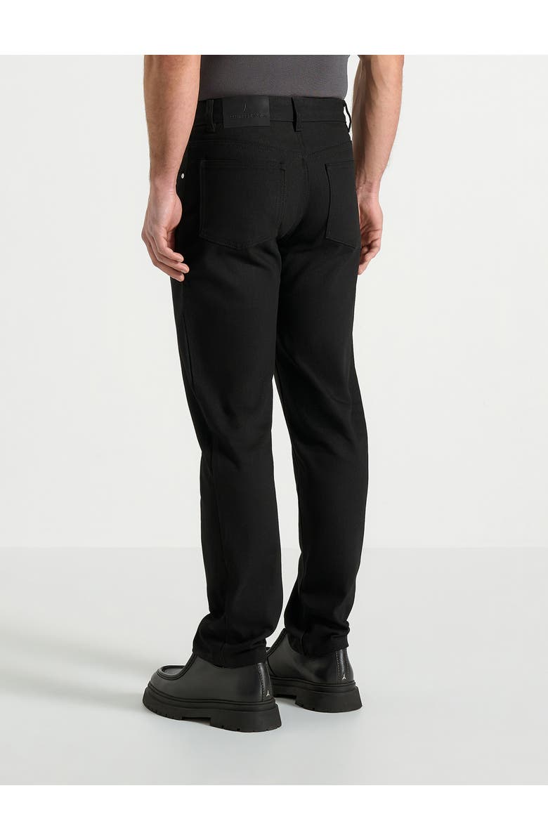 Manière De Voir Relaxed Straight Leg Jeans, Alternate, color, Black