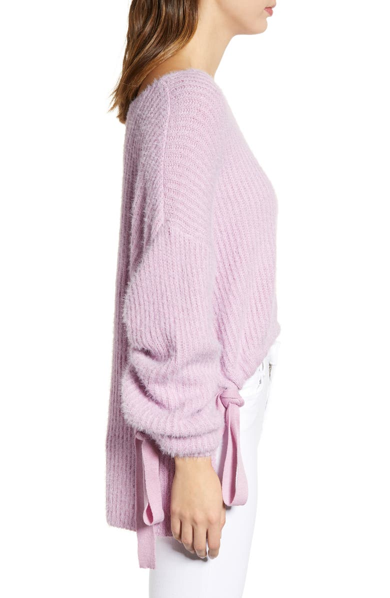 J.O.A. Drawstring Hem Sweater, Alternate, color, 