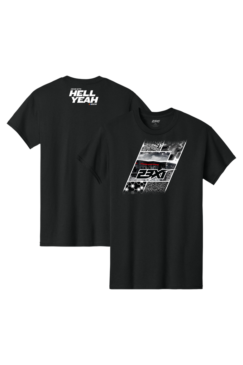 Men's Classic Ink Black 23XI Racing Collage T-Shirt, Main, color, Black