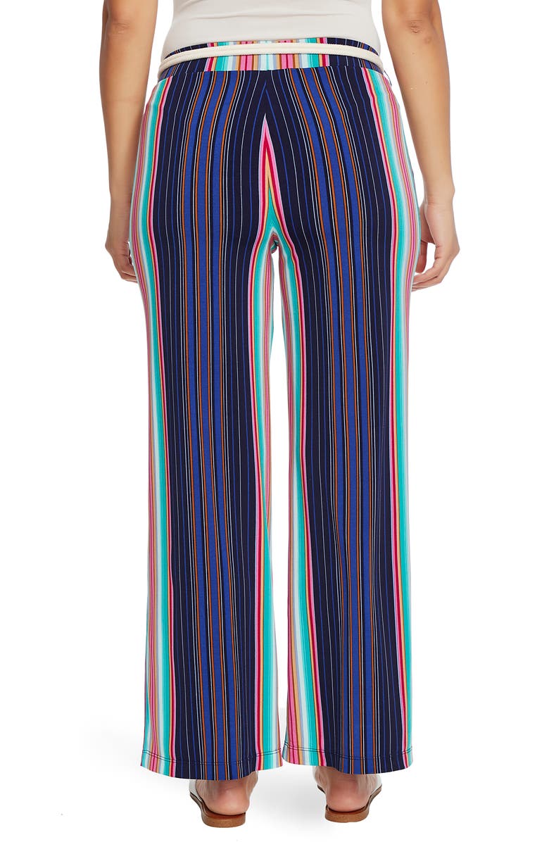 Chaus Stripe High Waist Belted Pants, Alternate, color, 