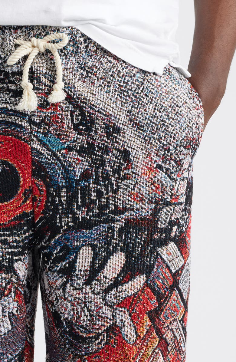 VERYRARE Robot Mayehm Jacquard Pants, Alternate, color, Red