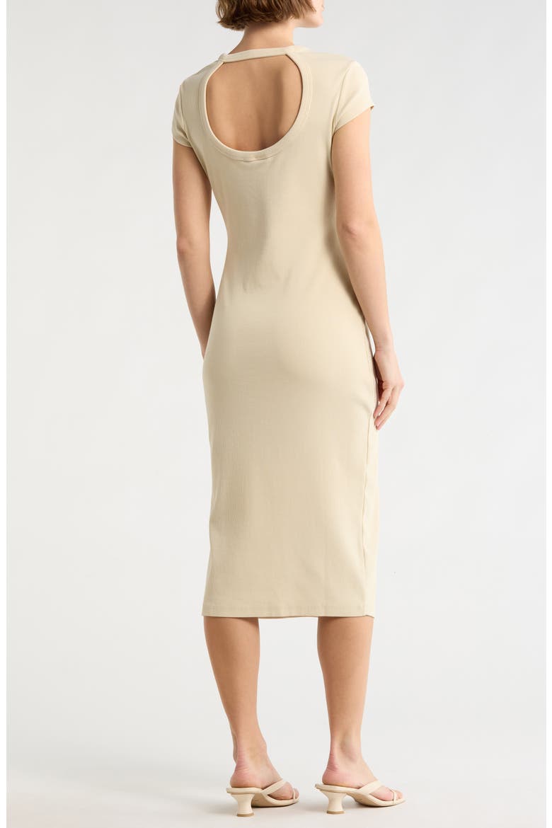 Elira Short Sleeve Sheath Dress, Alternate, color, OPEN BEIGE