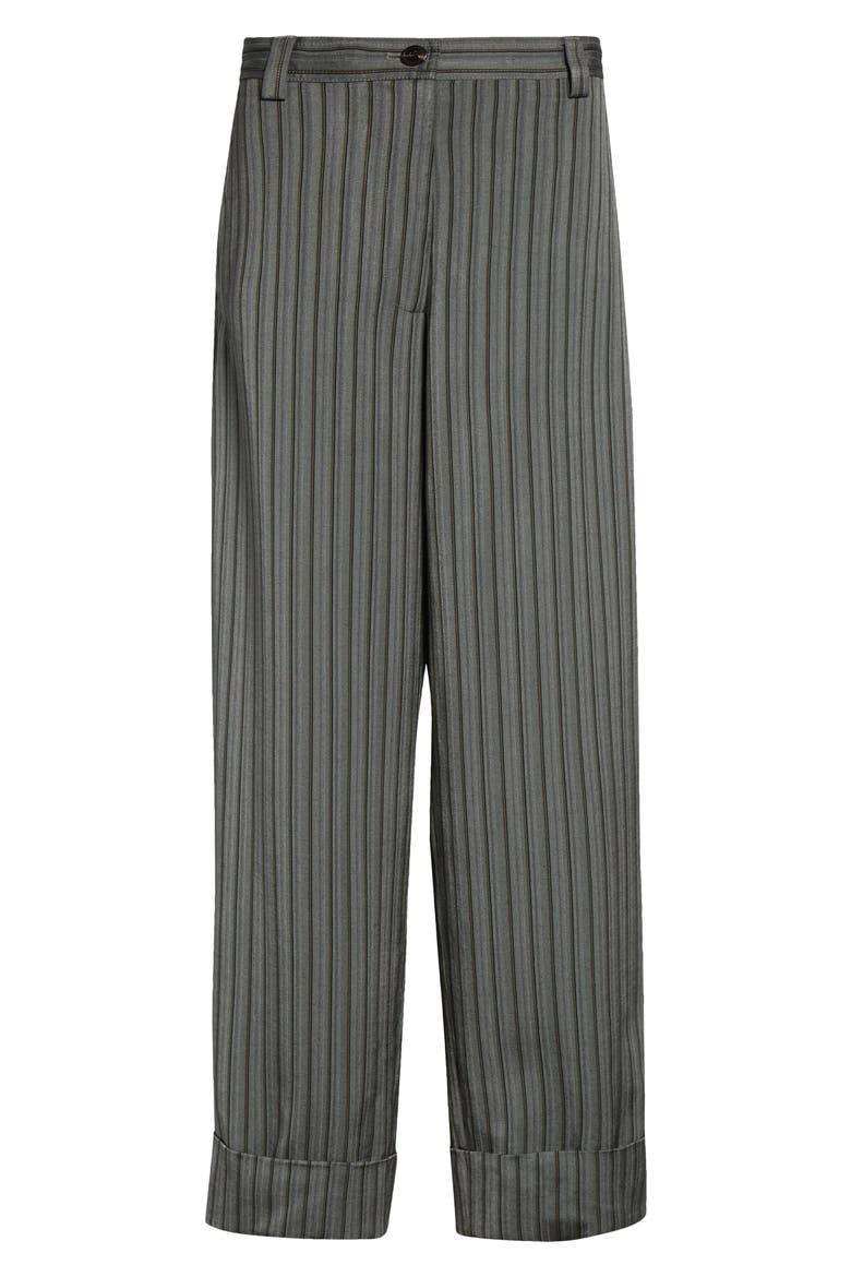 Pakora Multistripe Fluid Cuffed Pants, Alternate, color, GREY