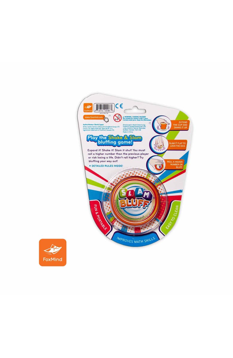 FoxMind Slam Bluff Interactive Board Game, Ages 8+, 2-6 Players, Alternate, color, Multicolored