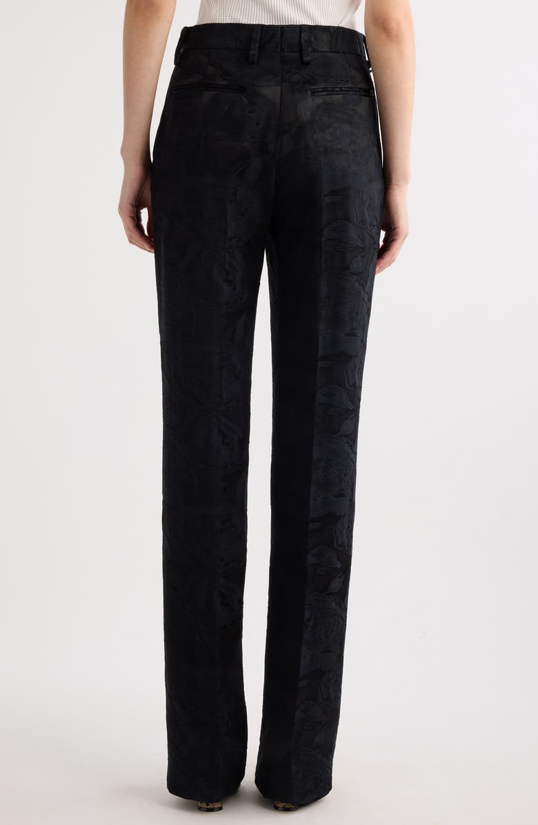 Dries Van Noten Tonal Jacquard Straight Leg Pants, Alternate, color, 