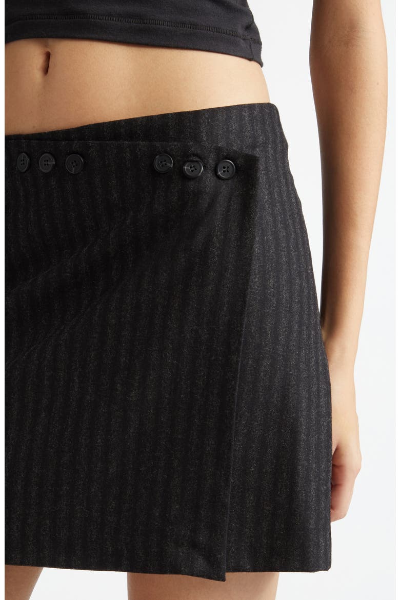 Leonie Stripe Skirt, Alternate, color, GREY