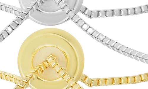 Glaze Jewelry Set Of 2 Cubic Zirconia Tennis Bracelets In Gold