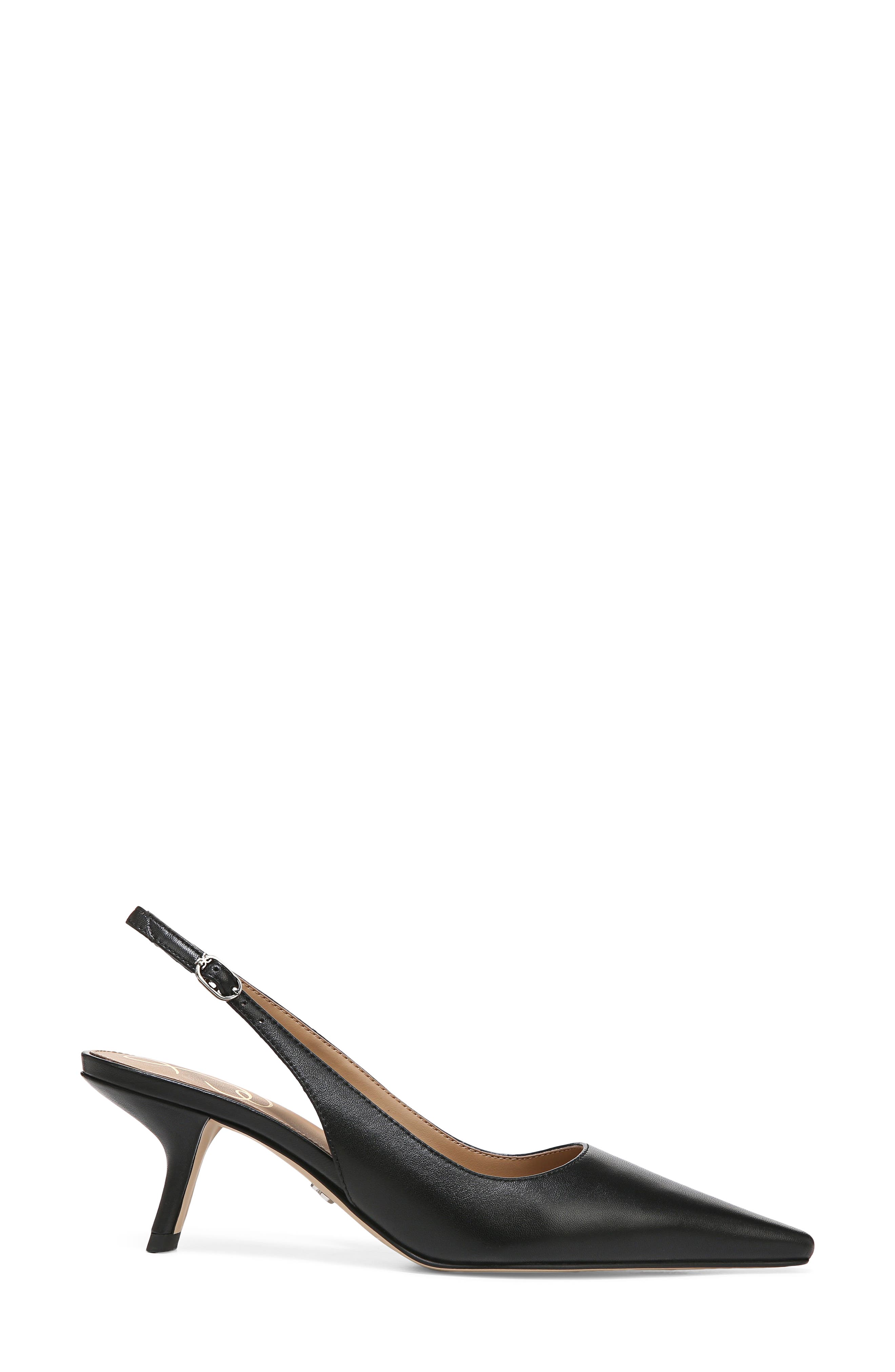 Bianka Slingback Pump, Alternate, color, BLACK