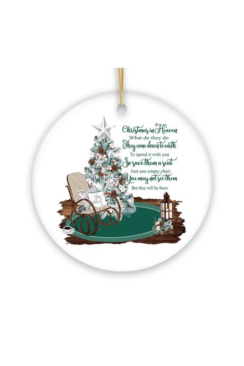 Christmas In Heaven Rocking Chair Ornament - Version 2