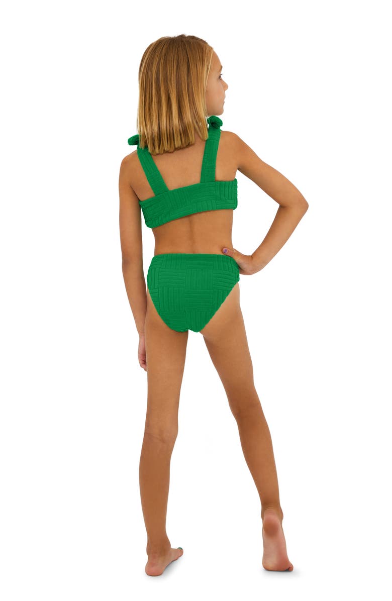Beach Riot Kids' Little Stella Two-Piece Swimsuit, Alternate, color, Jelly Bean Green