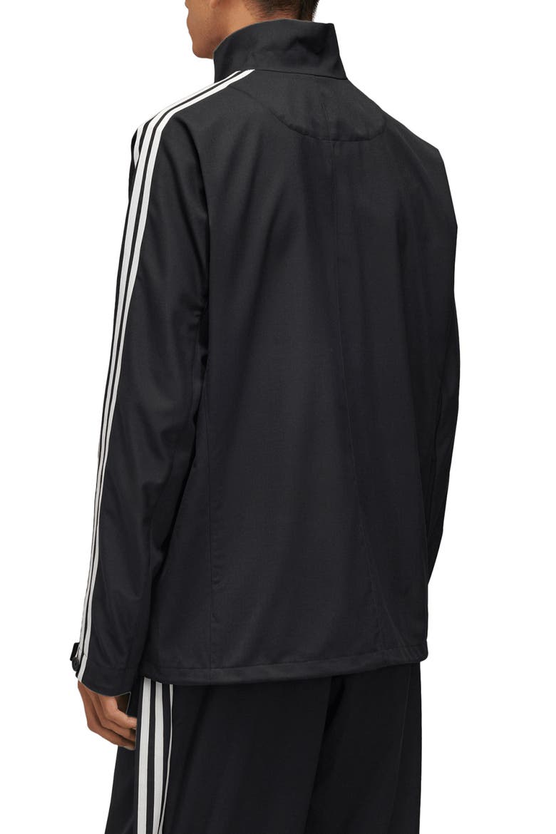 Recycled Polyester & Wool Blend Refined Track Jacket, Alternate, color, BLACK