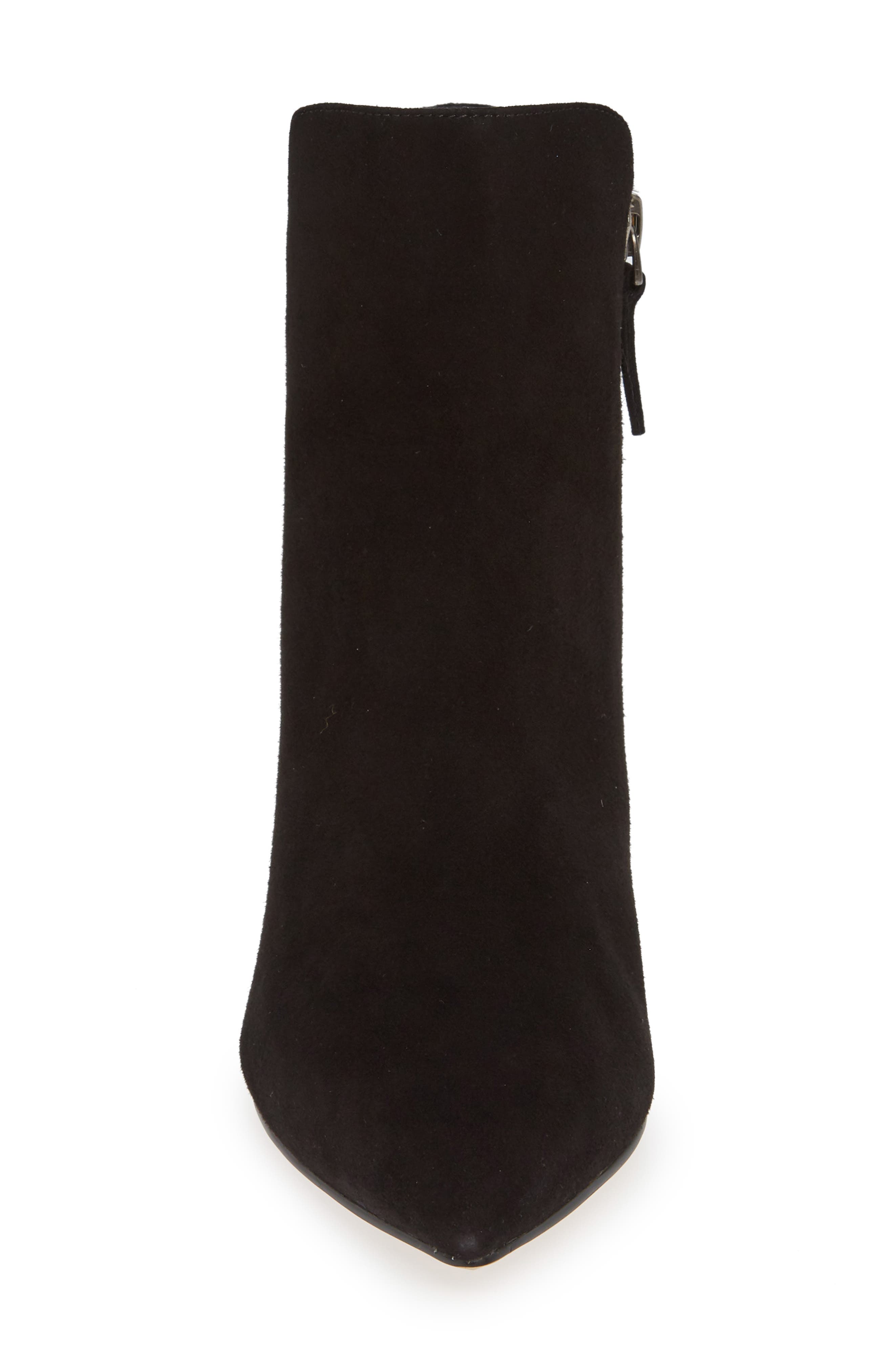 x Atlantic-Pacific Mariella Pointy Toe Bootie, Alternate, color, BLACK SUEDE