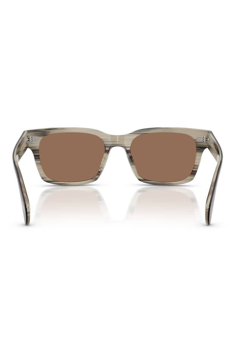Ryce 54mm Square Sunglasses, Alternate, color, HORN / BROWN