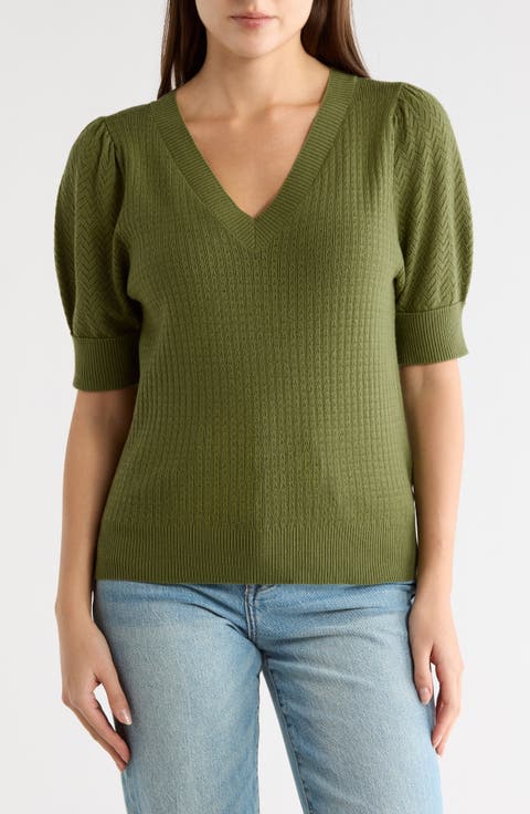 Pointelle Stitch Sweater