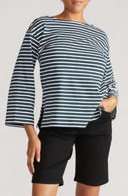 Universal Standard Montauk Breton Stripe Top
