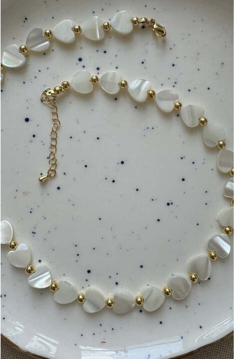 Erin McDermott Jewelry Mother of Pearl Heart  Necklace, Alternate, color, 