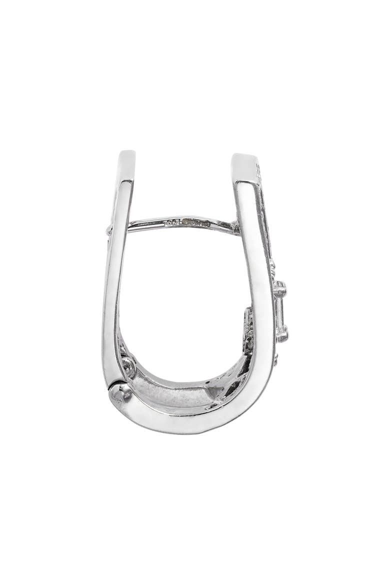 Clarity Lattice Diamond Hoop Earrings, Alternate, color, 18KWG