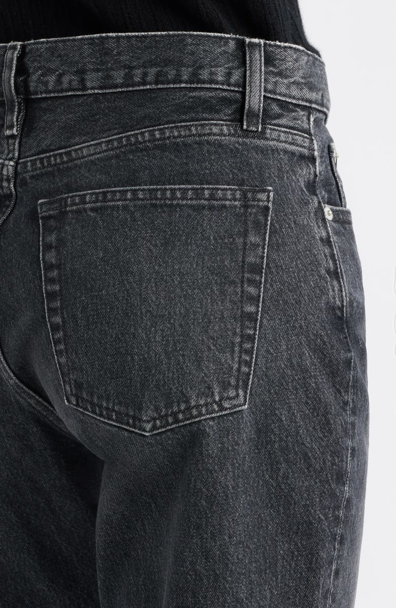 FRAME The Hang High Waist Ankle Straight Leg Jeans, Alternate, color, Fractal