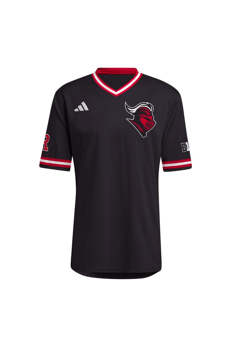Men's adidas Black Rutgers Scarlet Knights Replica Baseball Jersey, Alternate, color, Black