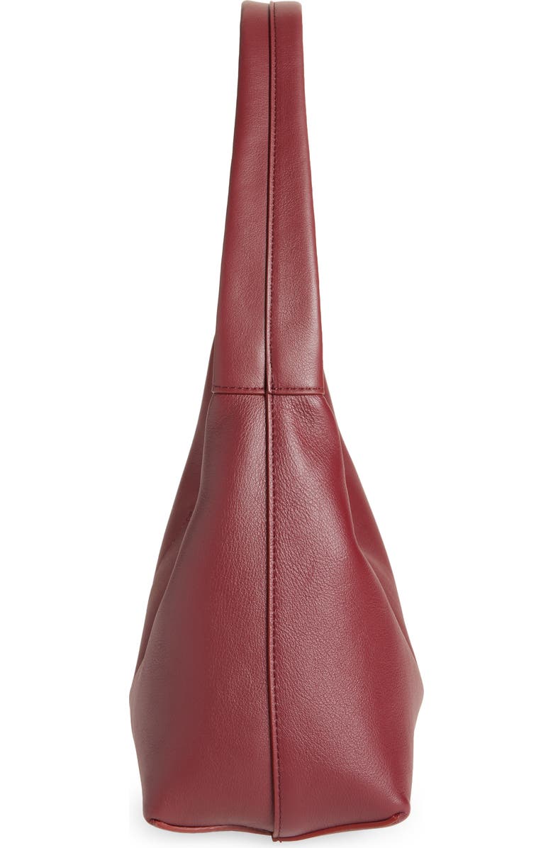 Mansur Gavriel Candy Baguette Leather Shoulder Bag, Alternate, color, Oxblood