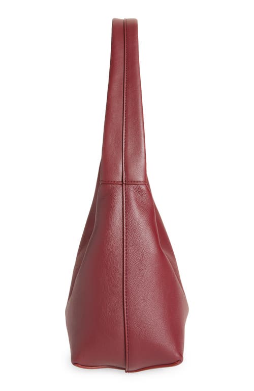Mansur Gavriel Candy Baguette Leather Shoulder Bag In Burgundy
